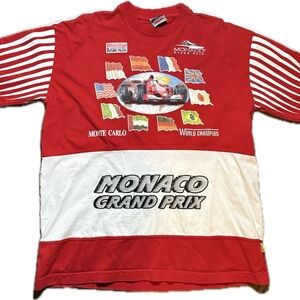 MONACO GRAND PRIX Adult Sz L World Champion Formula Racing Team Fan Club T-Shirt